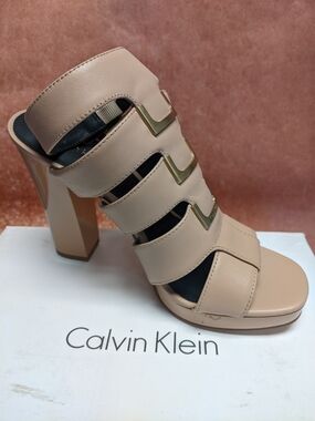 Calvin Klein Women's Benita Cow Silk Sandals - Size 6.5 - New